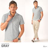 グレー | ポロシャツ メンズ イタリアンカラー | LUXSTYLE