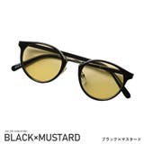 ブラック×マスタード | サングラス メンズ グラサン | LUXSTYLE