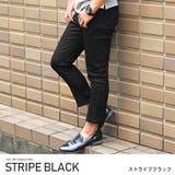 ストライプブラック | アンクルパンツ メンズ グレンチェック | LUXSTYLE