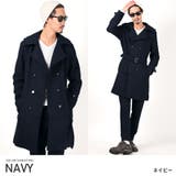 ネイビー | トレンチコート メンズ コート | LUXSTYLE