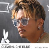 クリア×ライトブルー | サングラス メンズ レディース | LUXSTYLE