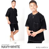 ネイビー×ホワイト | Tシャツ メンズ 半袖 | LUXSTYLE