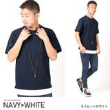 ネイビー×ホワイト | Tシャツ メンズ 半袖 | LUXSTYLE