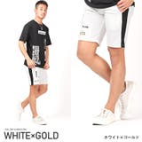 ホワイト×ゴールド | ショートパンツ メンズ ショーツ | LUXSTYLE