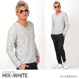 ミックスホワイト | ロンT メンズ 長袖Tシャツ | LUXSTYLE