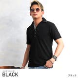 ブラック | ポロシャツ メンズ スキッパー | LUXSTYLE