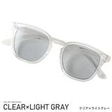 クリア×ライトグレー | サングラス メンズ レディース | LUXSTYLE