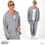 グレー | テーラードジャケット メンズ ビッグシルエット | LUXSTYLE