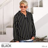 ブラック | 長袖シャツ メンズ オープンカラー | LUXSTYLE