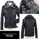 お兄系 メンズジャケット【BERNINGS SHO(バーニングスショウ)ファー付