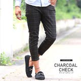 チャコールチェック | クロップドパンツ メンズ スキニー | LUXSTYLE