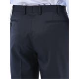 ウール混ストレッチ レギュラーフィット 2ボタン2ピーススーツ 無地紺 | TAKA-Q MEN | 詳細画像14