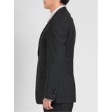 超光沢ストレッチ スリムフィット 2ボタン3ピーススーツ シャドーカルゼグレー | TAKA-Q MEN | 詳細画像5