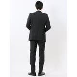 光沢ウール混ストレッチ スリムフィット 2ボタン3ピーススーツ | TAKA-Q MEN | 詳細画像3