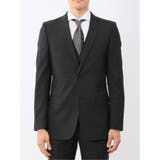 光沢ウール混ストレッチ スリムフィット 2ボタン3ピーススーツ | TAKA-Q MEN | 詳細画像5