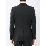 光沢ウール混ストレッチ スリムフィット 2ボタン3ピーススーツ | TAKA-Q MEN | 詳細画像7