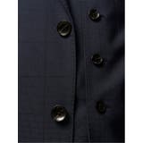 超光沢ストレッチ スリムフィット 2ボタン3ピーススーツ ウィンドペン紺 | TAKA-Q MEN | 詳細画像6 