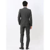 光沢ウール混ストレッチ スリムフィット 2ボタン2ピーススーツ | TAKA-Q MEN | 詳細画像3