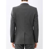 光沢ウール混ストレッチ スリムフィット 2ボタン2ピーススーツ | TAKA-Q MEN | 詳細画像7