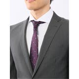 光沢ウール混ストレッチ スリムフィット 2ボタン2ピーススーツ | TAKA-Q MEN | 詳細画像8