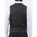 超光沢ウール混ストレッチ スリムフィット 2ボタン3ピーススーツ | TAKA-Q MEN | 詳細画像10 