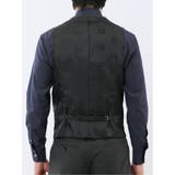 超光沢ウール混ストレッチ スリムフィット 2ボタン3ピーススーツ | TAKA-Q MEN | 詳細画像10 