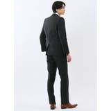 超光沢ウール混ストレッチ スリムフィット 2ボタン3ピーススーツ | TAKA-Q MEN | 詳細画像3 