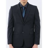 超光沢ウール混ストレッチ スリムフィット 2ボタン3ピーススーツ | TAKA-Q MEN | 詳細画像4 