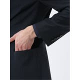 超光沢ウール混ストレッチ スリムフィット 2ボタン3ピーススーツ | TAKA-Q MEN | 詳細画像8 