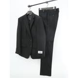 05黒 | 尾州ウール スリムフィット 2ボタン2ピース フォーマルスーツ 黒無地 | TAKA-Q MEN