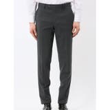 SUPER140'S レギュラーフィット 2ボタン 2ピース スーツ グレー | TAKA-Q MEN | 詳細画像10 