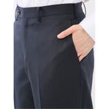 光沢ウール混 レギュラーフィット 2ボタン3ピーススーツ ツイル紺 | TAKA-Q MEN | 詳細画像14