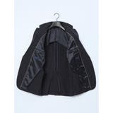 ストレッチウォッシャブル スリムフィット 2ボタン2ピーススーツ チェック紺 | TAKA-Q MEN | 詳細画像13