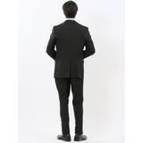 ストレッチウォッシャブル スリムフィット 2ボタン2ピーススーツ チェック黒 | TAKA-Q MEN | 詳細画像3