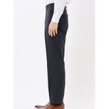 ストレッチウォッシャブル スリムフィット 2ボタン2ピーススーツ チェック紺 | TAKA-Q MEN | 詳細画像12 