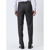 ストレッチウォッシャブル スリムフィット 2ボタン2ピーススーツ 組織グレー | TAKA-Q MEN | 詳細画像12