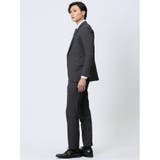 ストレッチウォッシャブル スリムフィット 2ボタン2ピーススーツ 組織グレー | TAKA-Q MEN | 詳細画像2