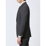 ストレッチウォッシャブル スリムフィット 2ボタン2ピーススーツ 組織グレー | TAKA-Q MEN | 詳細画像6