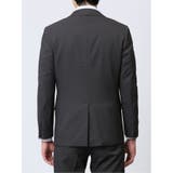 ストレッチウォッシャブル スリムフィット 2ボタン2ピーススーツ 組織グレー | TAKA-Q MEN | 詳細画像7