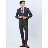 06グレー | ストレッチウォッシャブル スリムフィット 2ボタン2ピーススーツ | TAKA-Q MEN