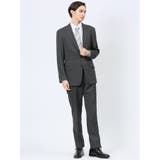 05黒 | ストレッチウォッシャブル レギュラーフィット 2ボタン2ピーススーツ | TAKA-Q MEN