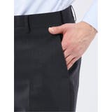 ストレッチウォッシャブル スリムフィット 2ボタン2ピーススーツ 組織黒 | TAKA-Q MEN | 詳細画像13 