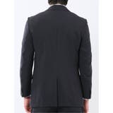 ストレッチウォッシャブル スリムフィット 2ボタン2ピーススーツ 組織黒 | TAKA-Q MEN | 詳細画像7 