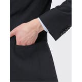 ストレッチウォッシャブル スリムフィット 2ボタン2ピーススーツ 組織黒 | TAKA-Q MEN | 詳細画像9 