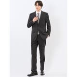 05黒 | ストレッチウォッシャブル スリムフィット 2ボタン2ピーススーツ 千鳥黒 | TAKA-Q MEN