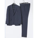 Woolen Tec On スリムフィット 2ボタン2ピーススーツ チェック紺 | TAKA-Q MEN | 詳細画像15 