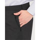 軽量ストレッチ レギュラーフィット 2ボタン2ピーススーツ ストライプ黒 | TAKA-Q MEN | 詳細画像12