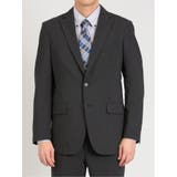 軽量ストレッチ レギュラーフィット 2ボタン2ピーススーツ ストライプ黒 | TAKA-Q MEN | 詳細画像5