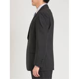 軽量ストレッチ レギュラーフィット 2ボタン2ピーススーツ ストライプ黒 | TAKA-Q MEN | 詳細画像6