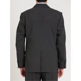 軽量ストレッチ レギュラーフィット 2ボタン2ピーススーツ ストライプ黒 | TAKA-Q MEN | 詳細画像7